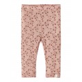 Merinoull leggings - rosa blomster